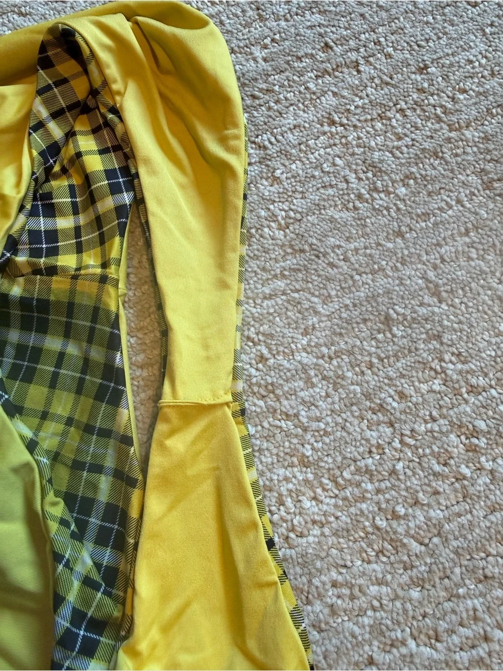 Frankie’s Bikini Tarzana One Piece Yellow Plaid Clueless